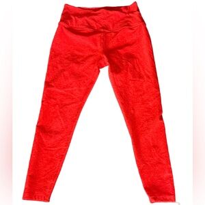 Beyond Yoga Crossover Waist Spacedye Leggings Red Large 24”